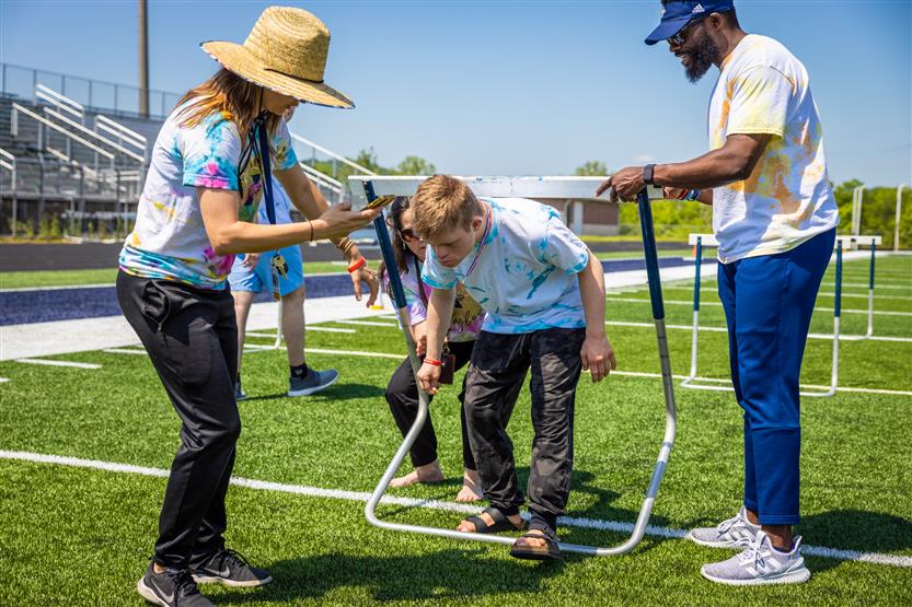 Students participate in the Special Olympics